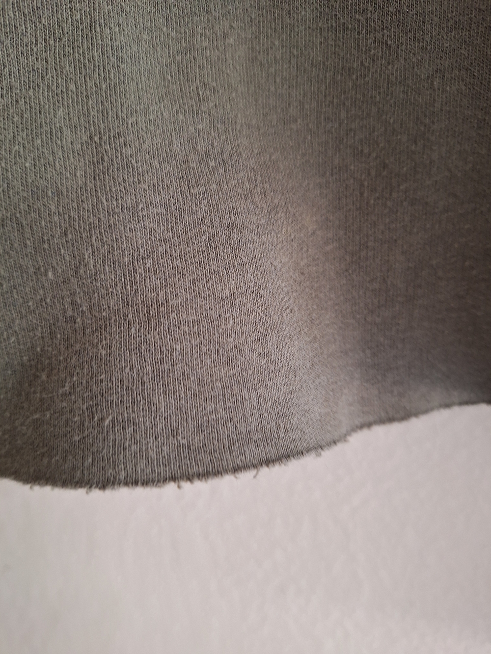Oversized Cropped Hoodie - Olive Green - Picture 7 of 9